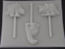 661 Dinosaur Chocolate or Hard Candy Lollipop Mold
